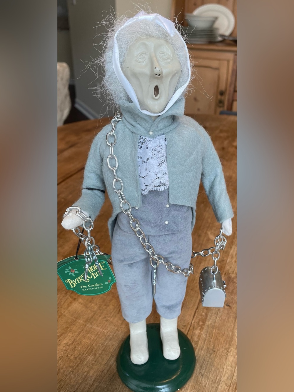 Byer’s Caroler’s 'A Christmas Carol' 2001 Marley’s Ghost Signed w/tag